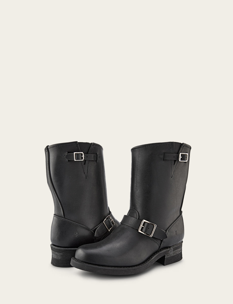 Frye Men's Black Engineer 12R Mens Moto / Black