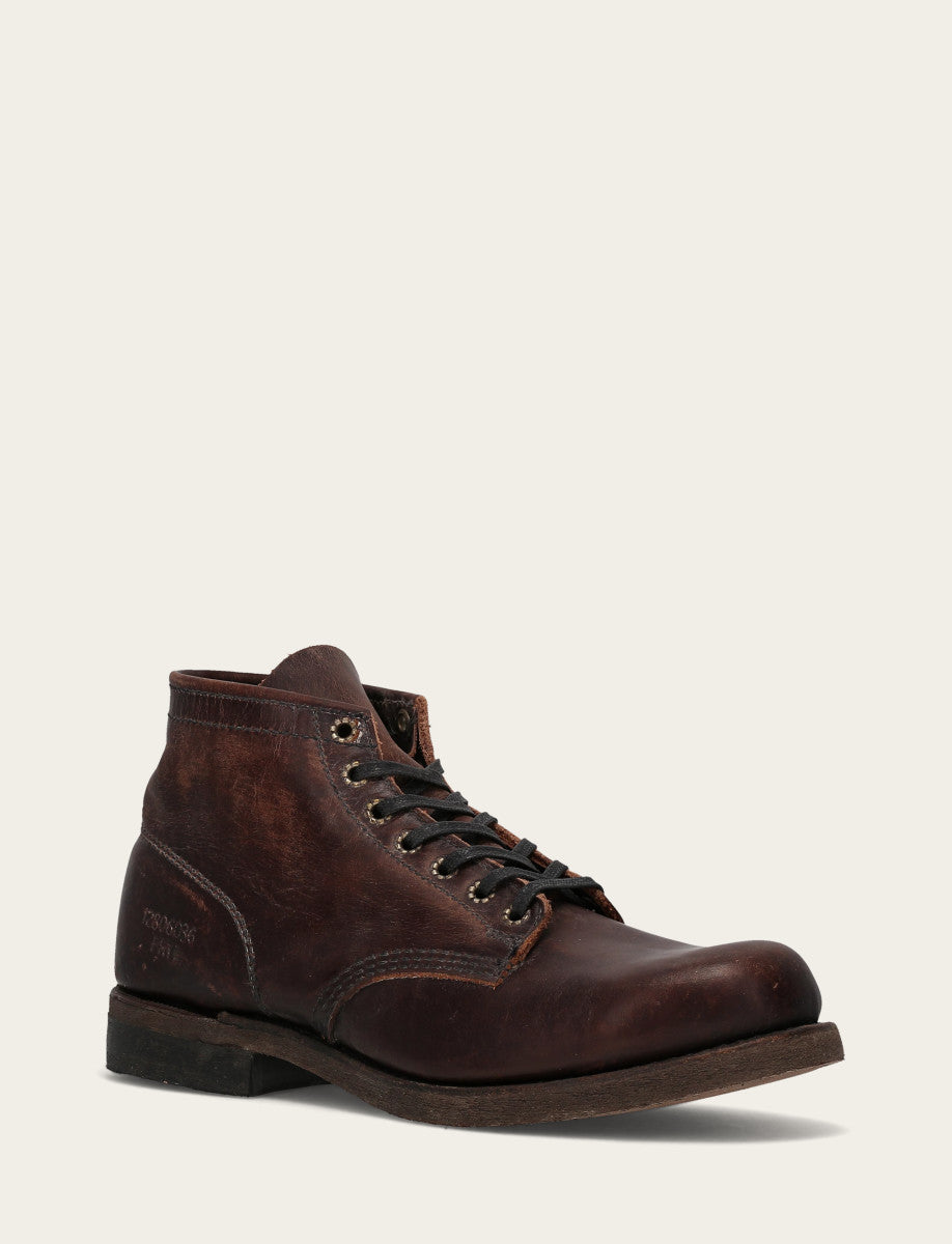 Frye Men's Dark Brown Prison Boots / Dark Brown