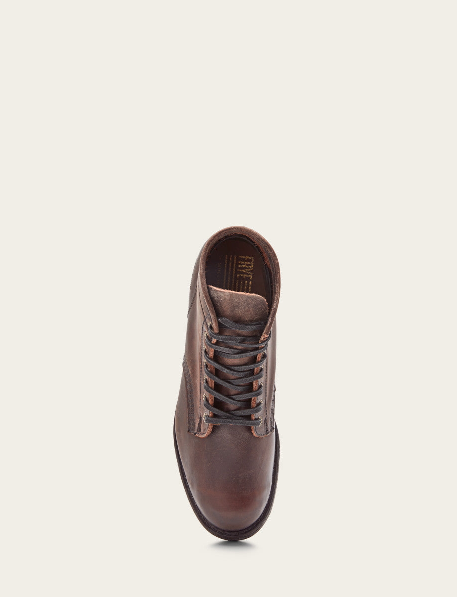 Frye Men's Dark Brown Prison Boots / Dark Brown