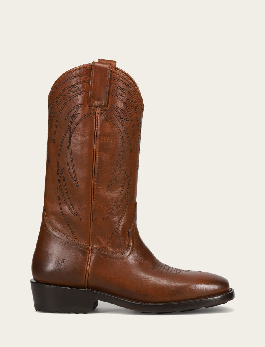 Frye Men's Caramel Nash Deco Stitch Pull On Boots / Caramel