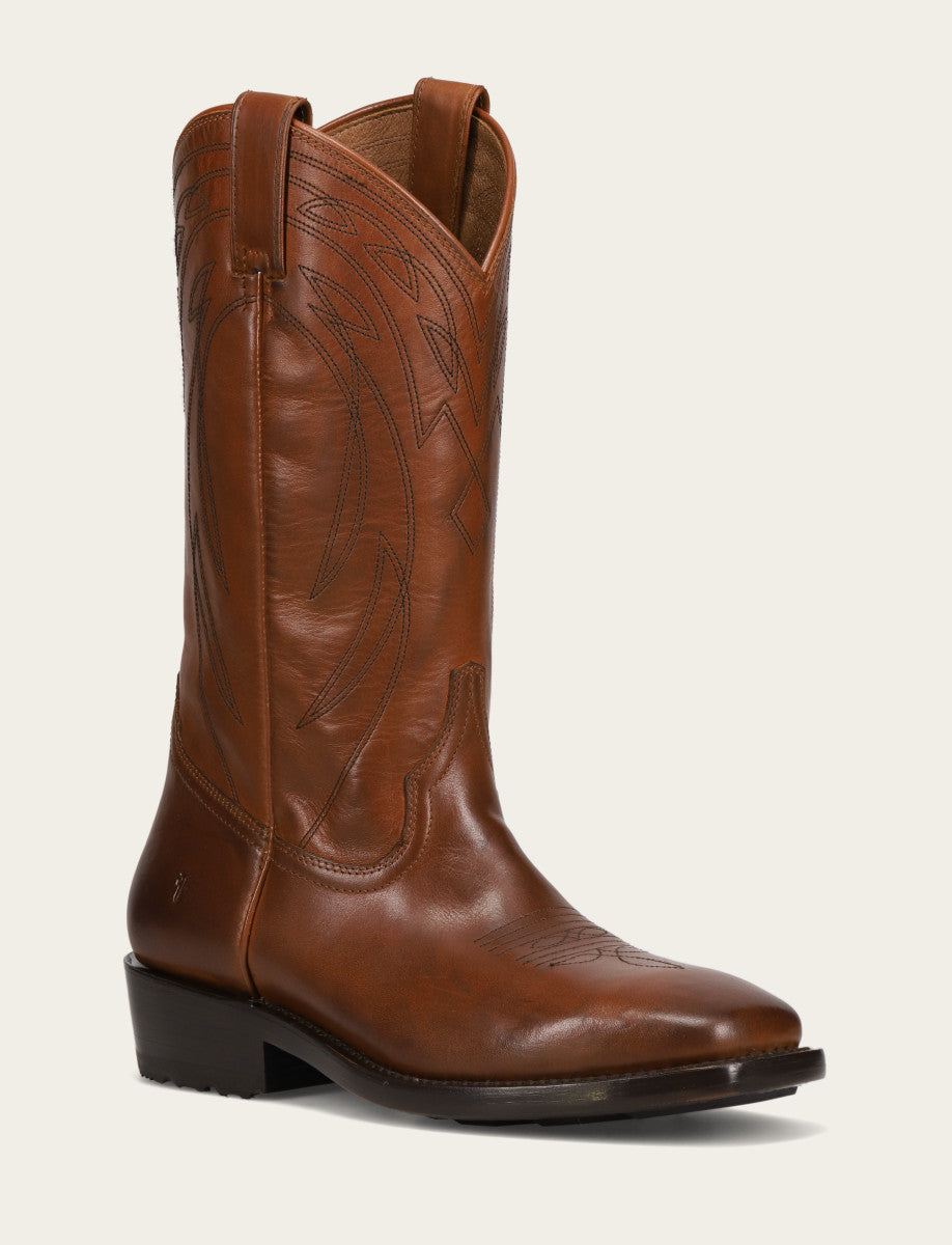 Frye Men's Caramel Nash Deco Stitch Pull On Boots / Caramel