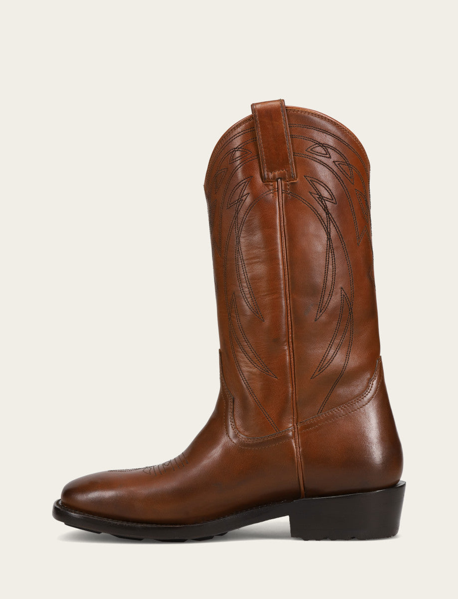 Frye Men's Caramel Nash Deco Stitch Pull On Boots / Caramel