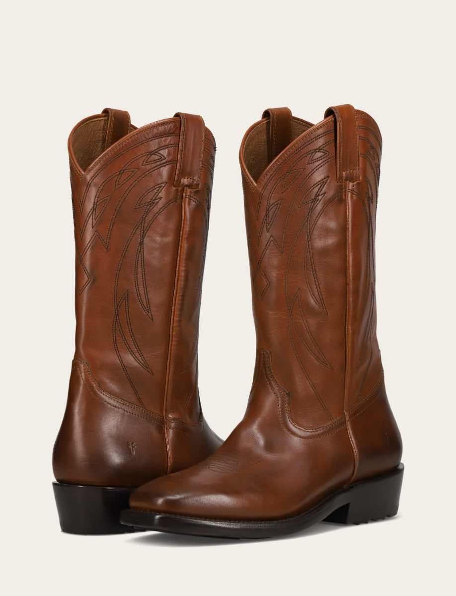 Frye Men's Caramel Nash Deco Stitch Pull On Boots / Caramel