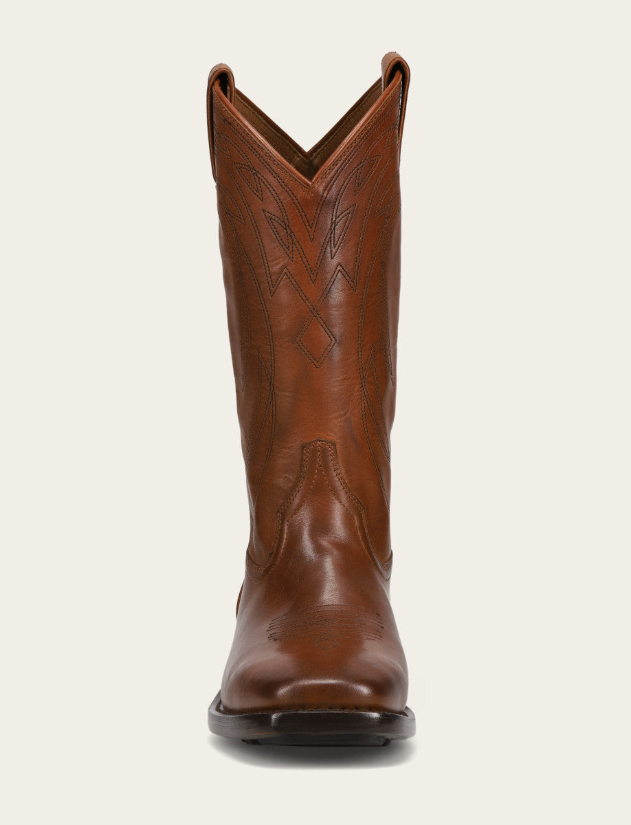 Frye Men's Caramel Nash Deco Stitch Pull On Boots / Caramel