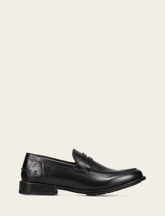 Frye Men's Black Tyler Flex Penny Loafers / Black