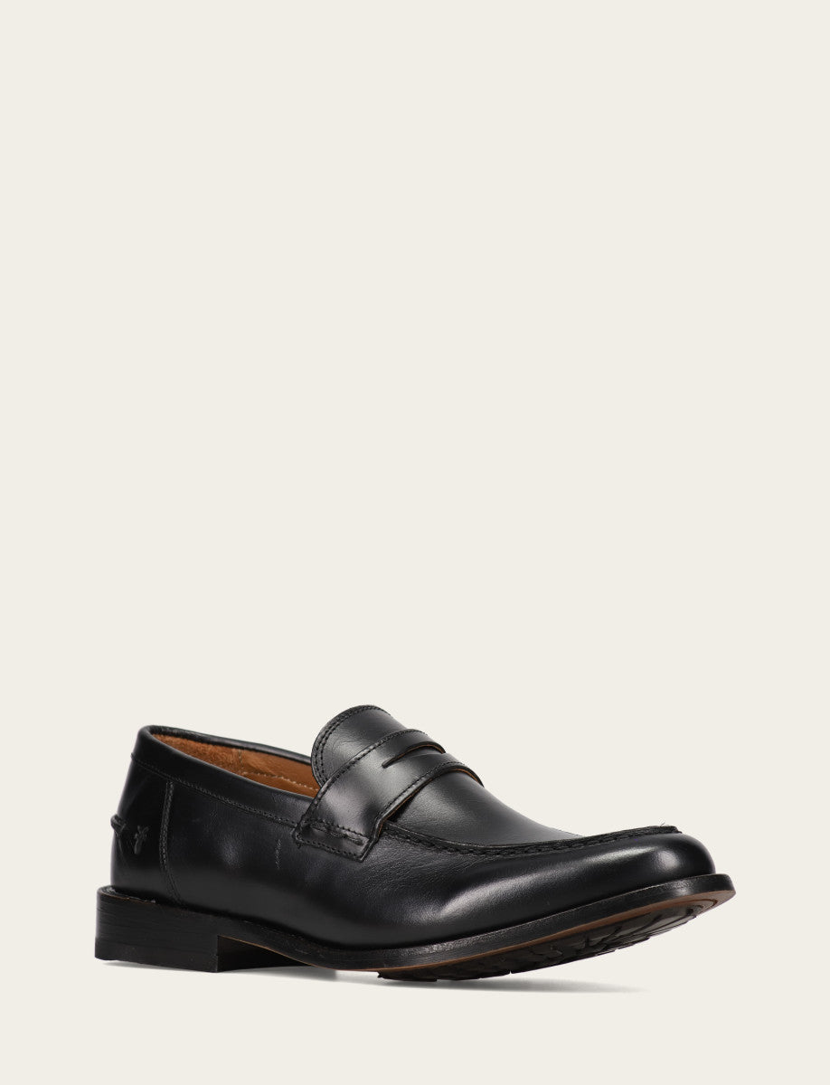 Frye Men's Black Tyler Flex Penny Loafers / Black
