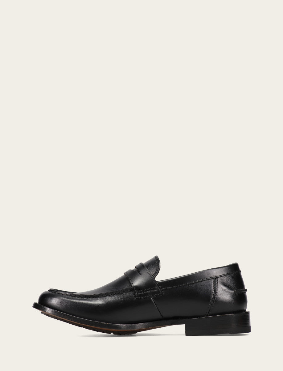 Frye Men's Black Tyler Flex Penny Loafers / Black
