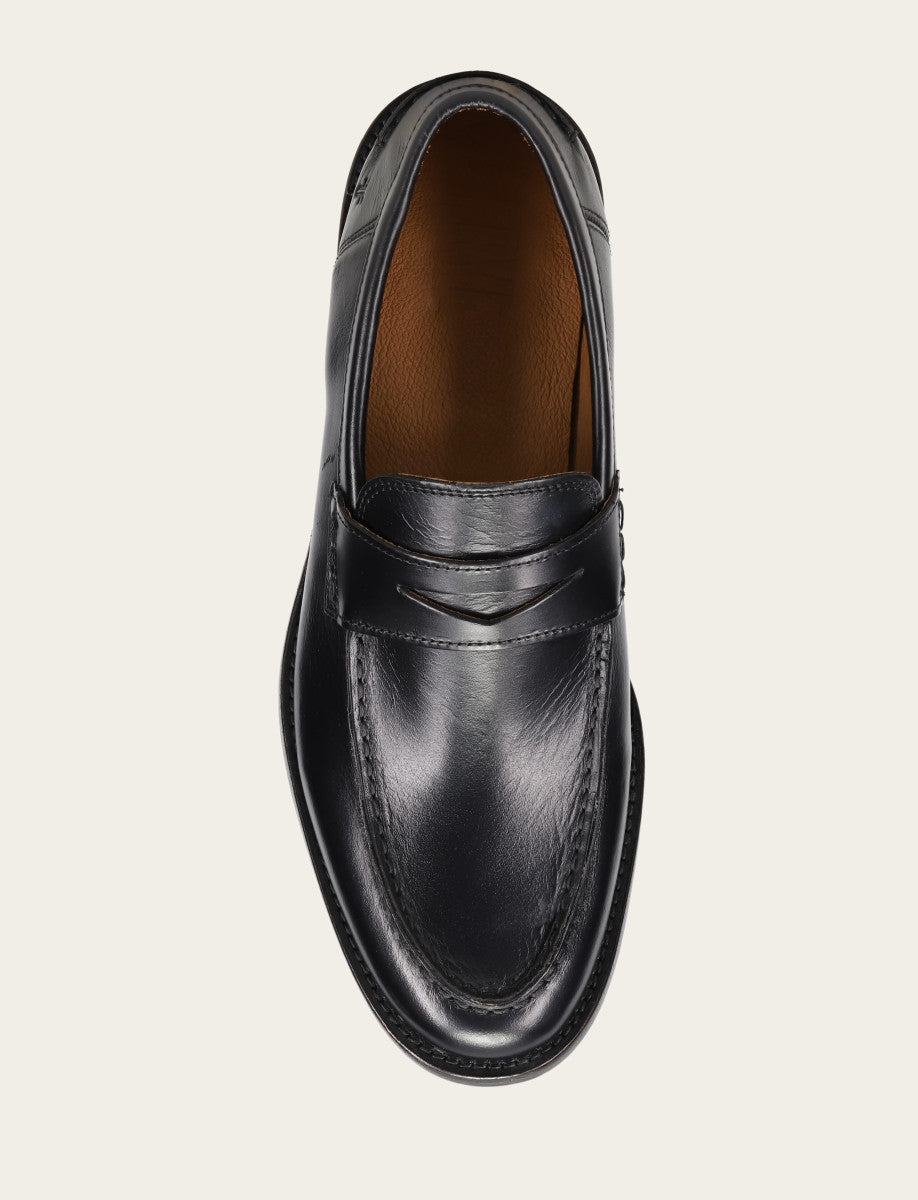 Frye Men's Black Tyler Flex Penny Loafers / Black