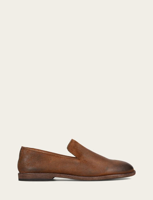 Frye Men's Ginger Suede Chris Venetian Loafers / Ginger Suede