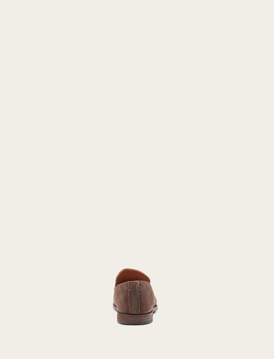 Frye Men's Ginger Suede Chris Venetian Loafers / Ginger Suede