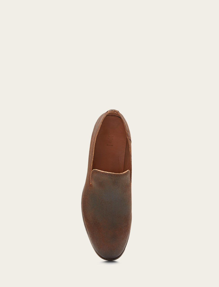 Frye Men's Ginger Suede Chris Venetian Loafers / Ginger Suede
