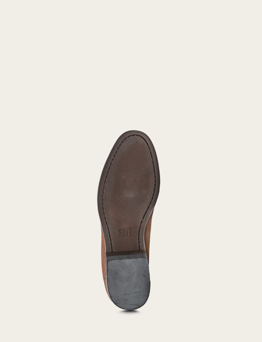 Frye Men's Ginger Suede Chris Venetian Loafers / Ginger Suede