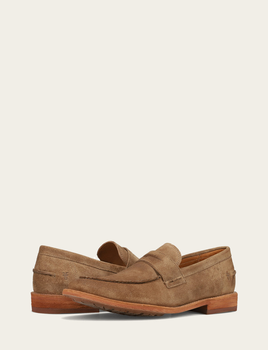 Frye Men's Mushroom Tyler Flex Penny Loafers / Mushroom