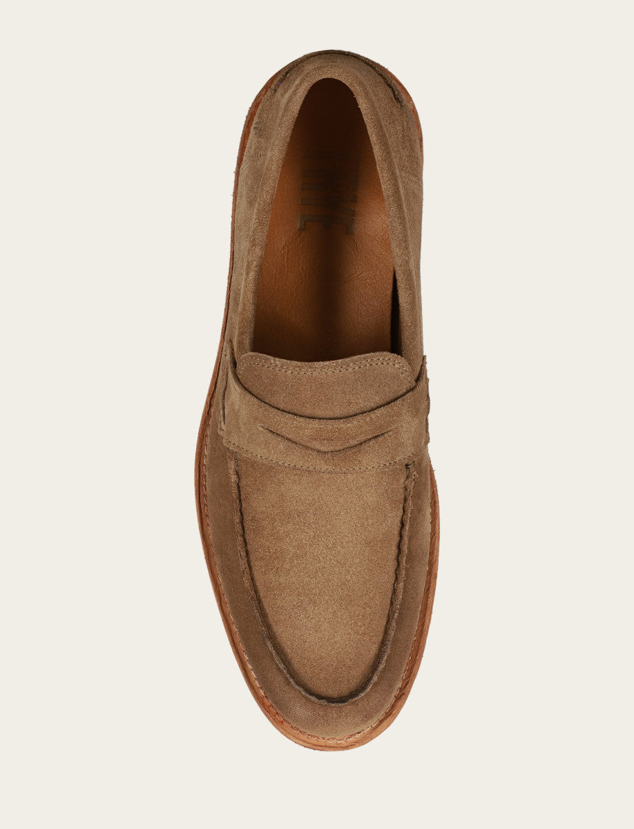 Frye Men's Mushroom Tyler Flex Penny Loafers / Mushroom