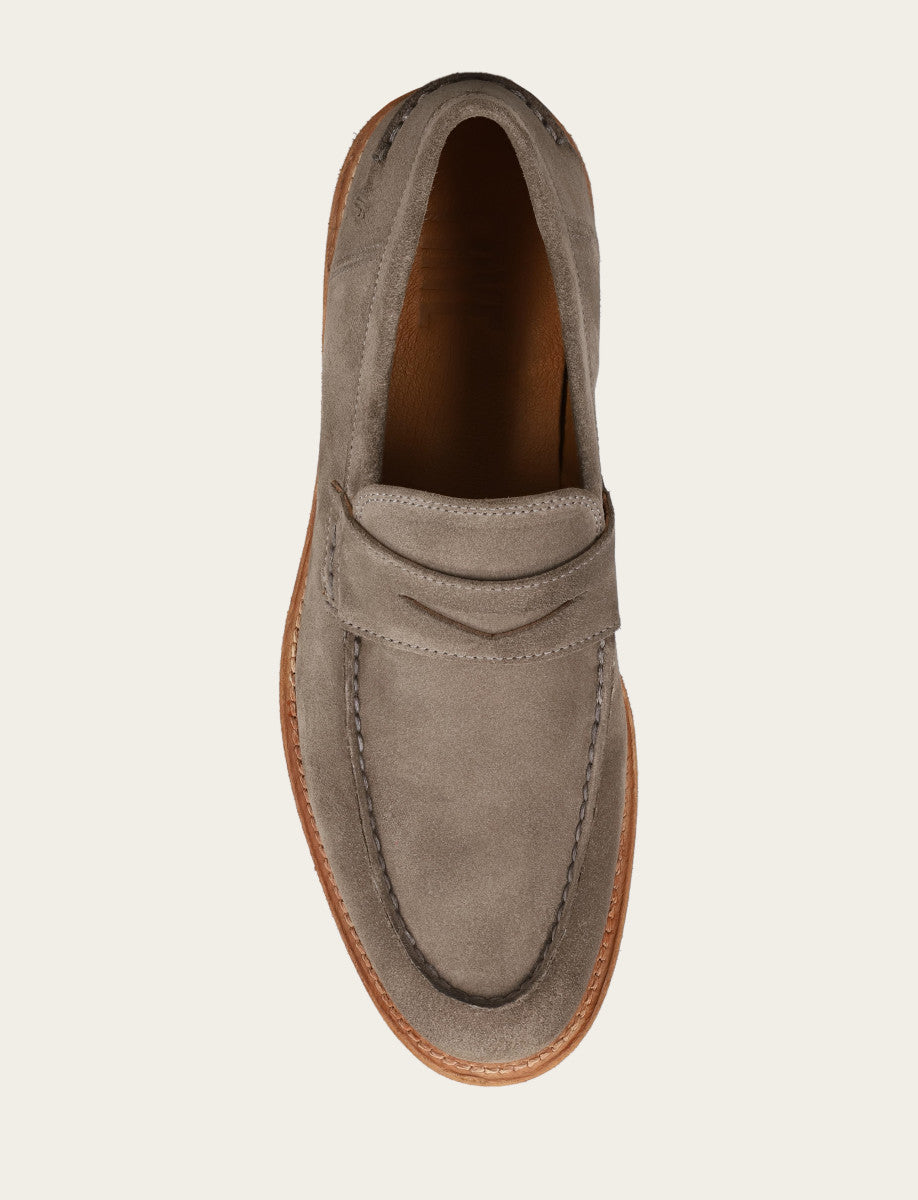 Frye Men's Steel Tyler Flex Penny Loafers / Steel