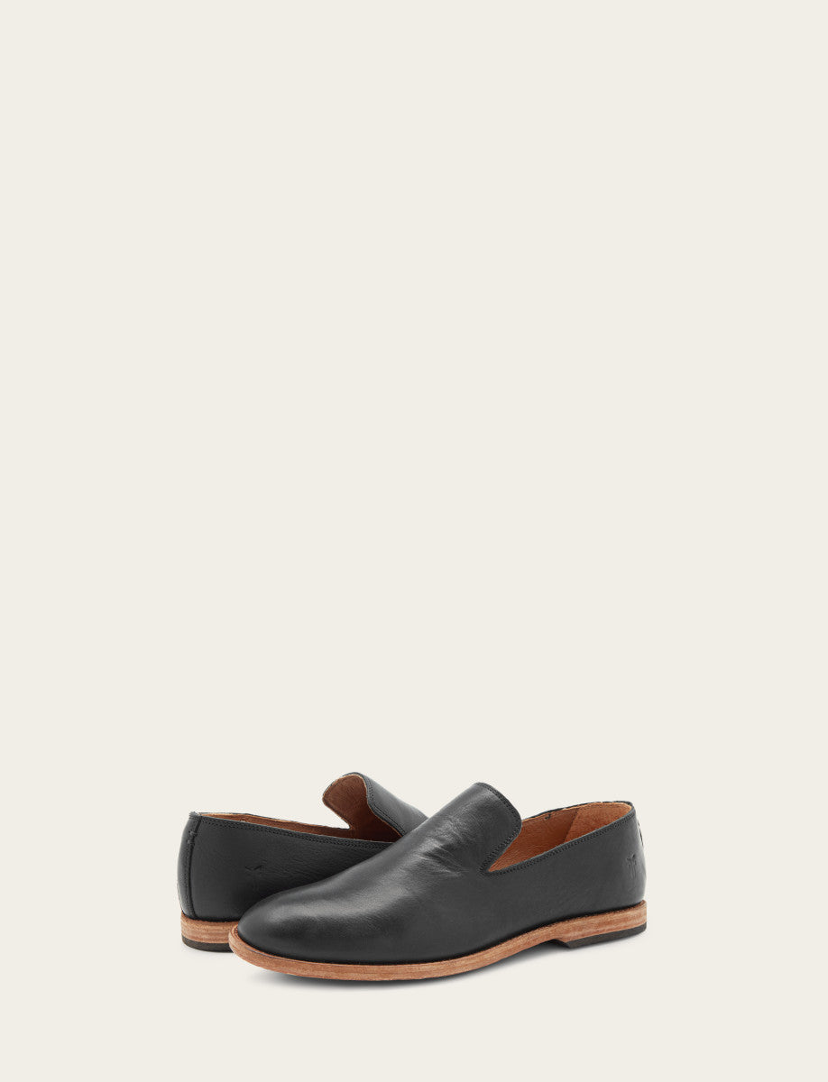 Frye Men's Black Chris Venetian Loafers / Black