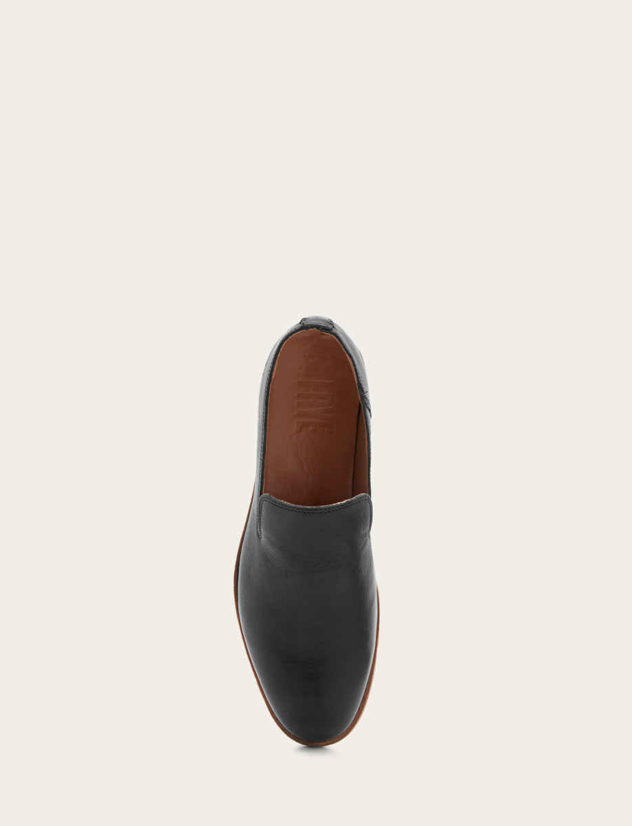 Frye Men's Black Chris Venetian Loafers / Black