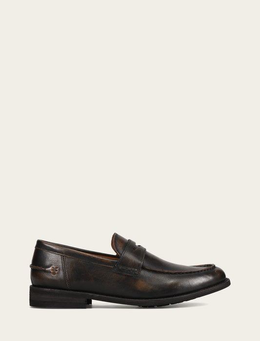 Frye Men's Brown Brush Off Tyler Flex Penny Loafer / Brown Brush Off