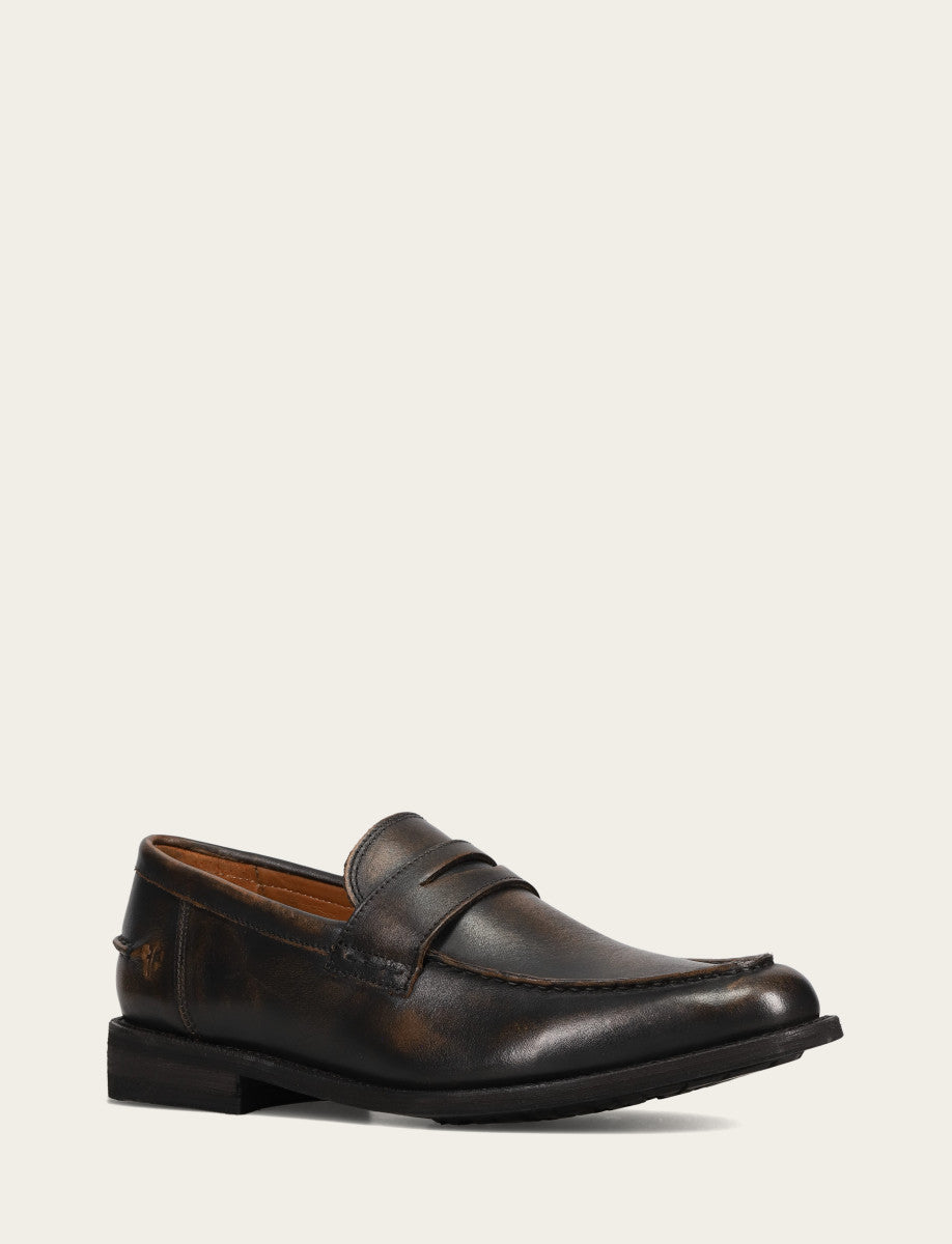 Frye Men's Brown Brush Off Tyler Flex Penny Loafer / Brown Brush Off