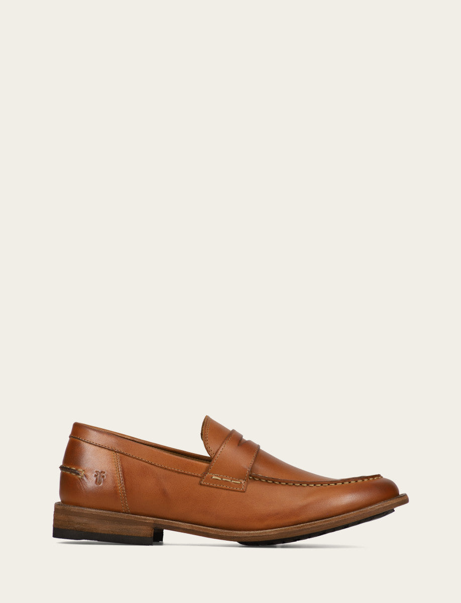 Frye Men's Caramel Tyler Flex Penny Loafers / Caramel