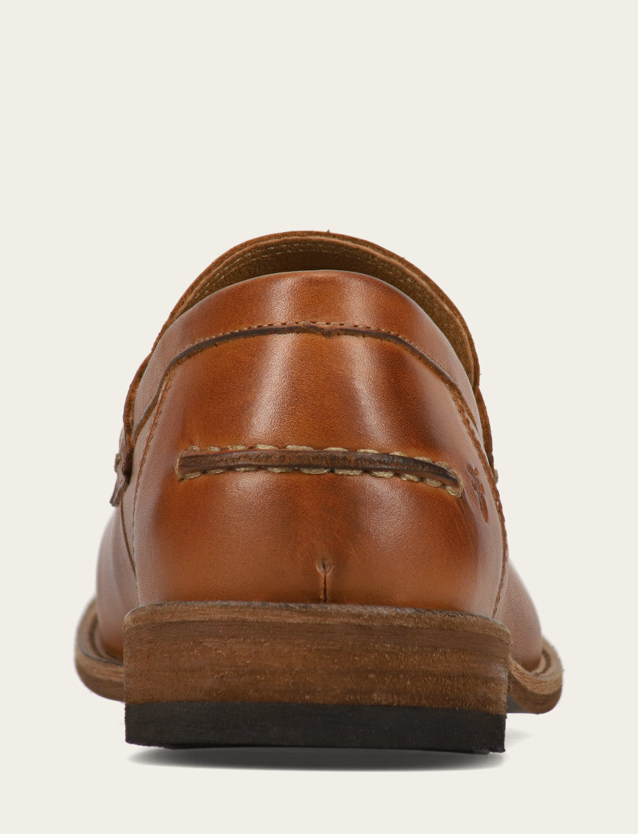 Frye Men's Caramel Tyler Flex Penny Loafers / Caramel