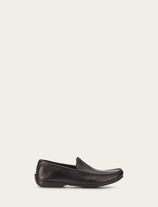 Frye Men's Black Lewis Venetian Loafers / Black