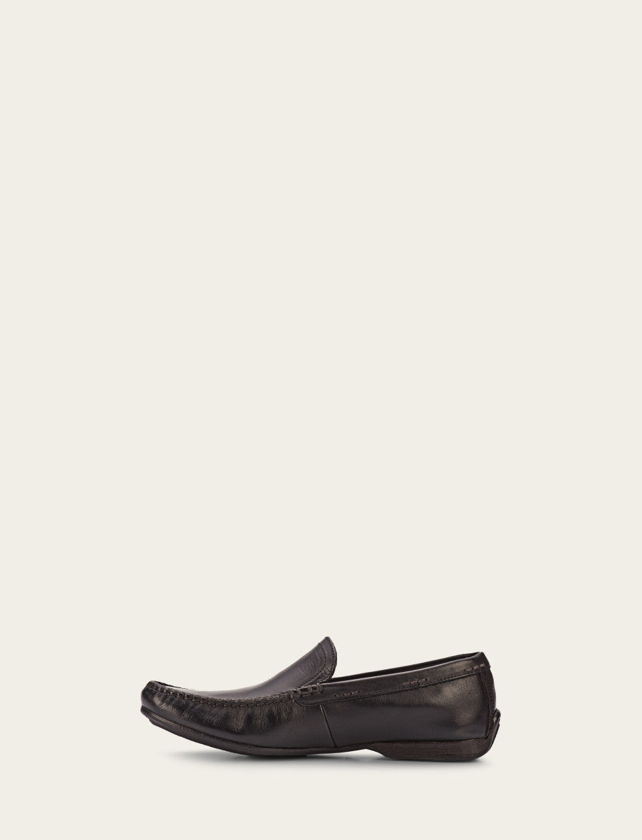 Frye Men's Black Lewis Venetian Loafers / Black
