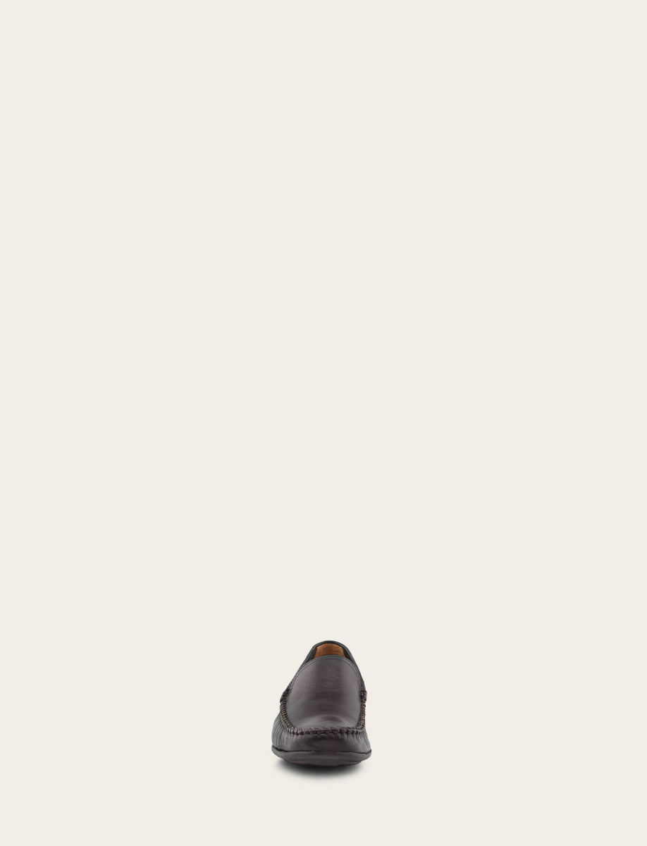 Frye Men's Black Lewis Venetian Loafers / Black