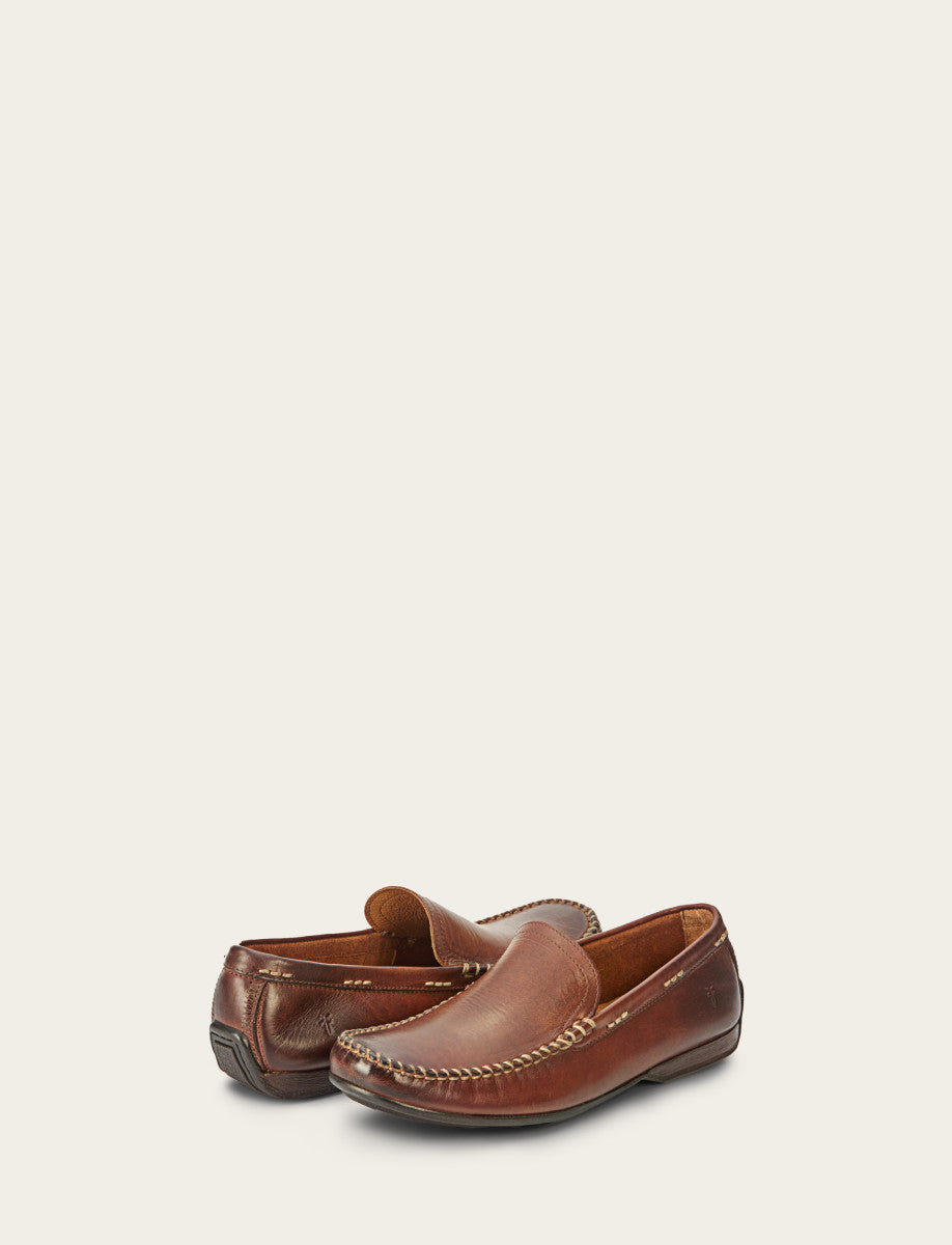Frye Men's Cognac Lewis Venetian Loafers / Cognac