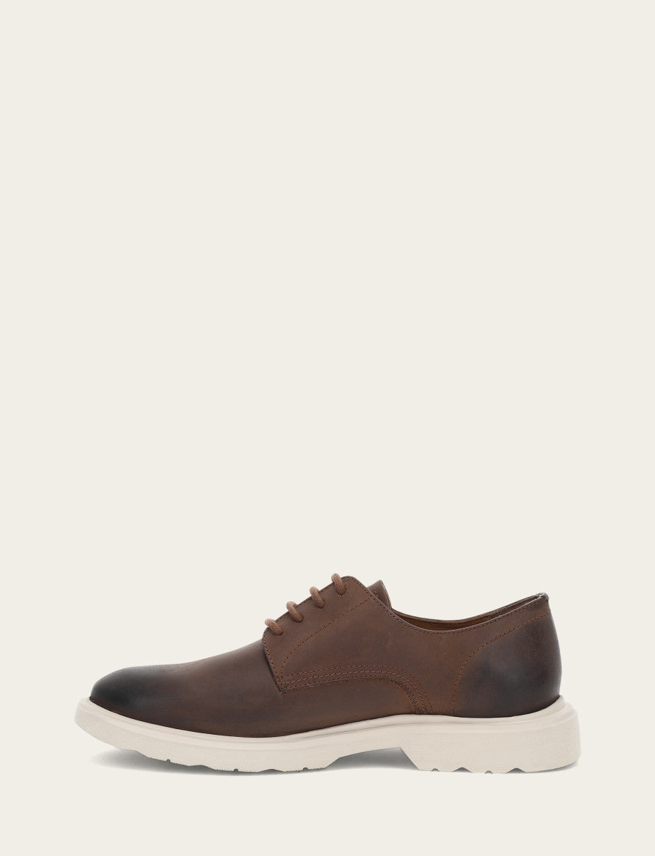 Frye Men's Chocolate Connor Oxford Dress Shoes / Chocolate