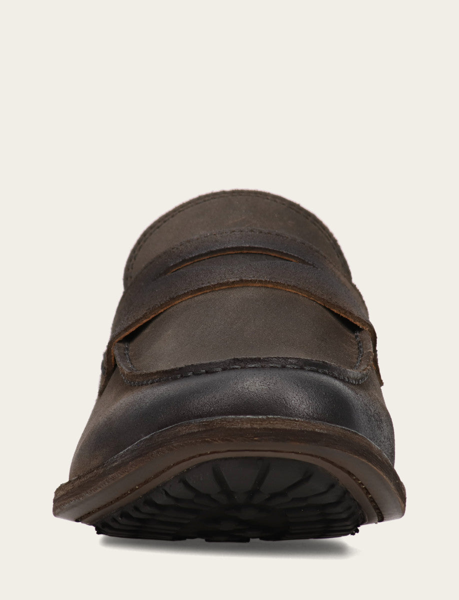 Frye Men's Chocolate Tyler Flex Penny Loafers / Chocolate