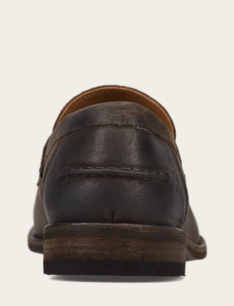 Frye Men's Chocolate Tyler Flex Penny Loafers / Chocolate