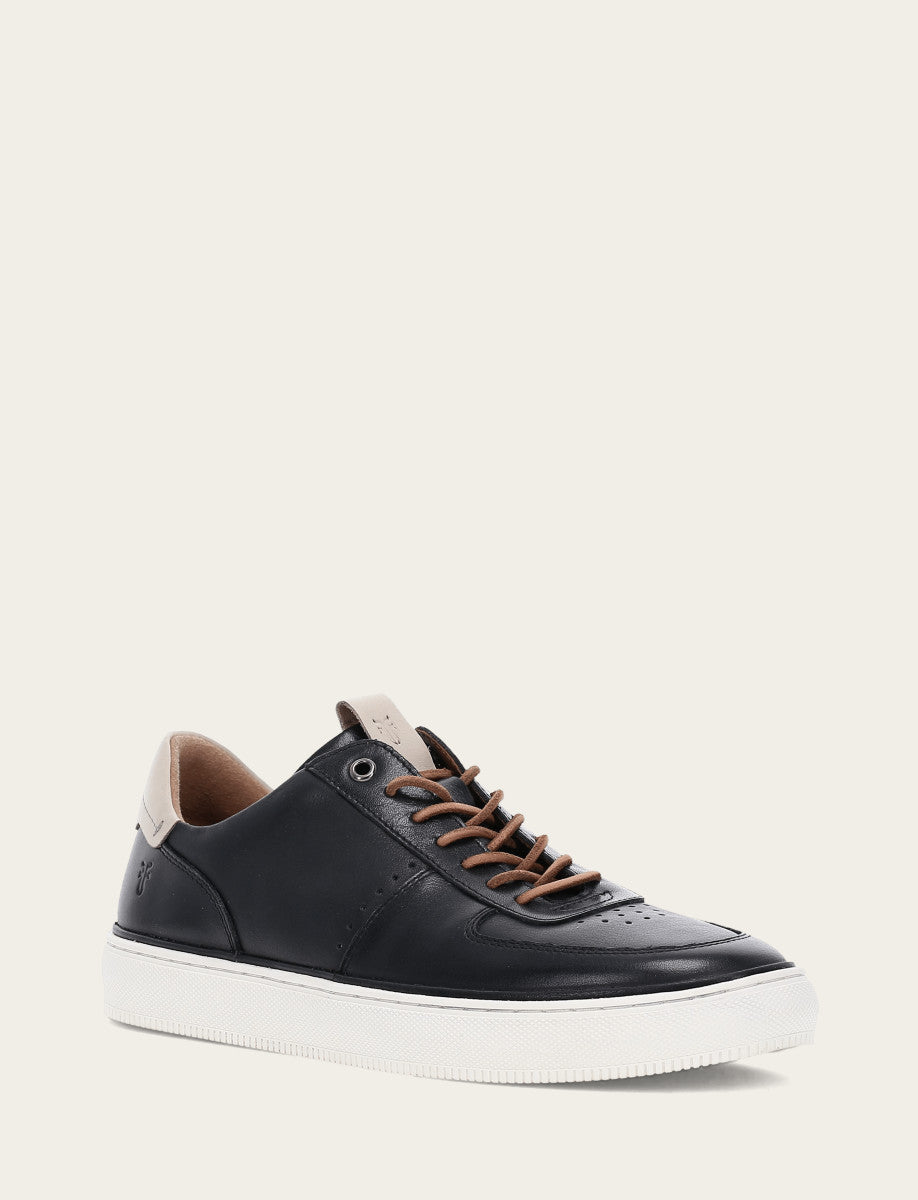 Frye Men's Black Astor Low Lace Court Sneakers / Black