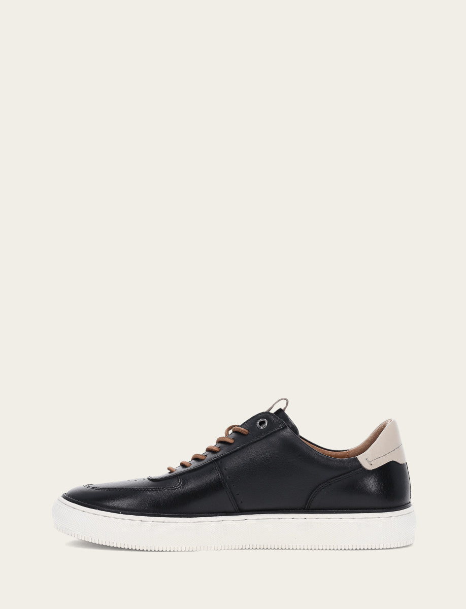 Frye Men's Black Astor Low Lace Court Sneakers / Black