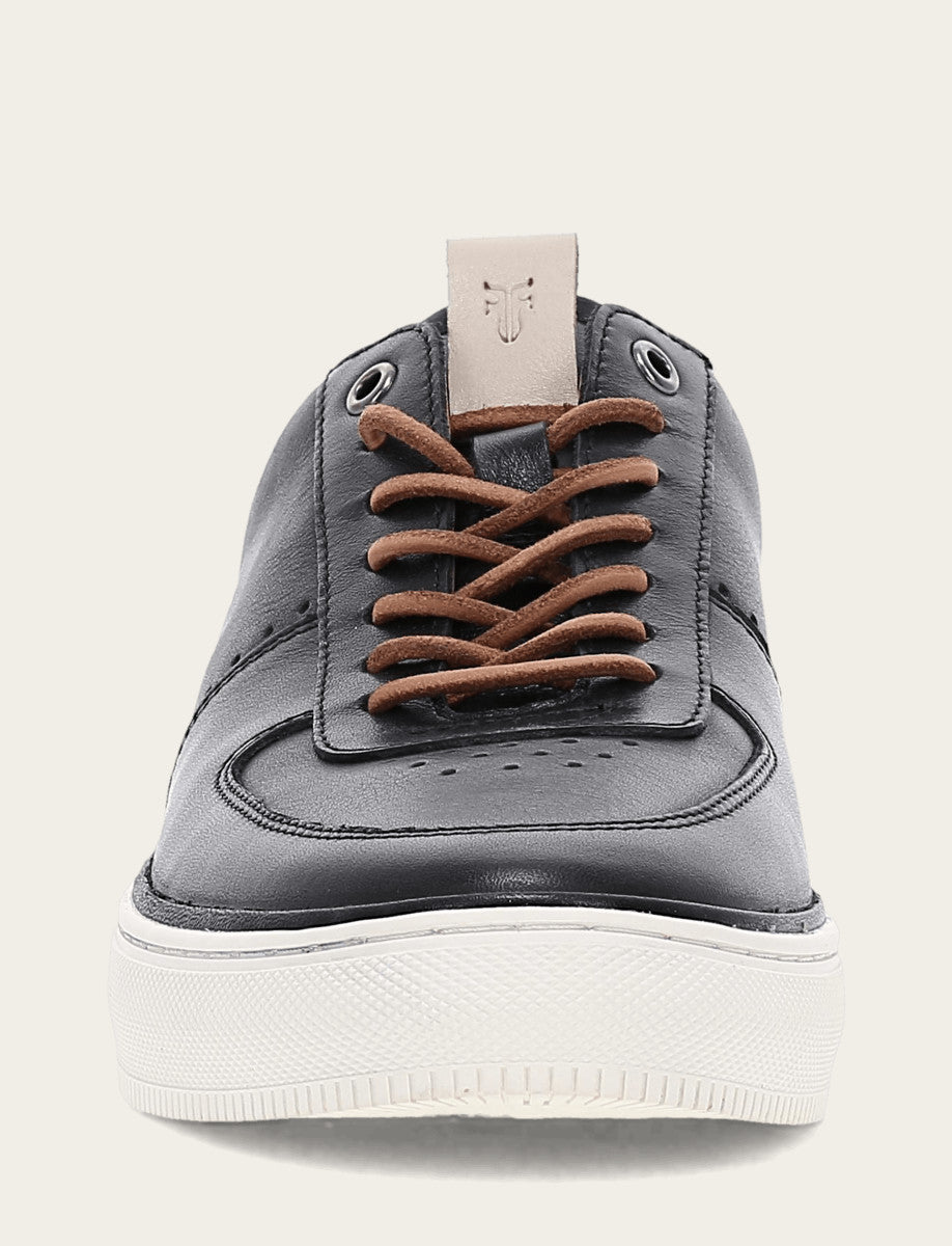 Frye Men's Black Astor Low Lace Court Sneakers / Black