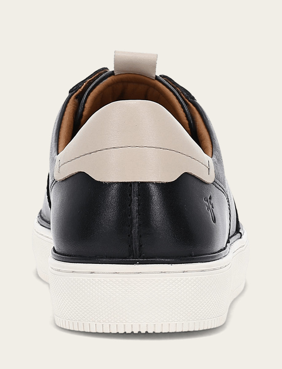 Frye Men's Black Astor Low Lace Court Sneakers / Black