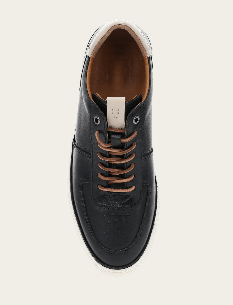 Frye Men's Black Astor Low Lace Court Sneakers / Black
