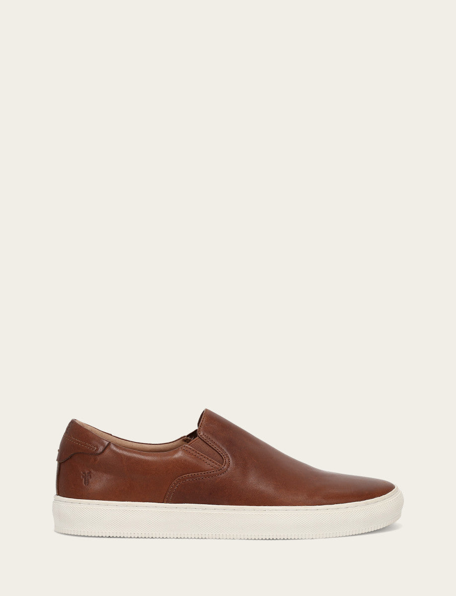 Frye Men's Caramel Astor Gore Slip On Sneakers / Caramel