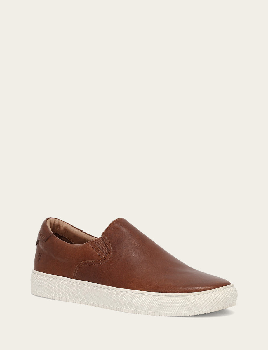 Frye Men's Caramel Astor Gore Slip On Sneakers / Caramel