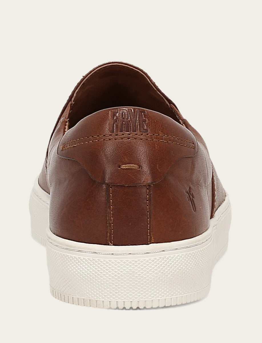 Frye Men's Caramel Astor Gore Slip On Sneakers / Caramel