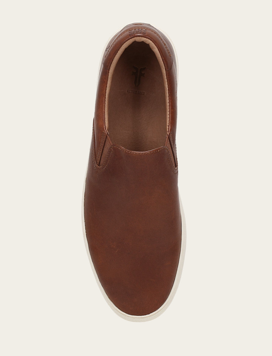 Frye Men's Caramel Astor Gore Slip On Sneakers / Caramel