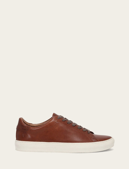 Frye Men's Caramel Astor Low Lace Slip On Sneakers / Caramel