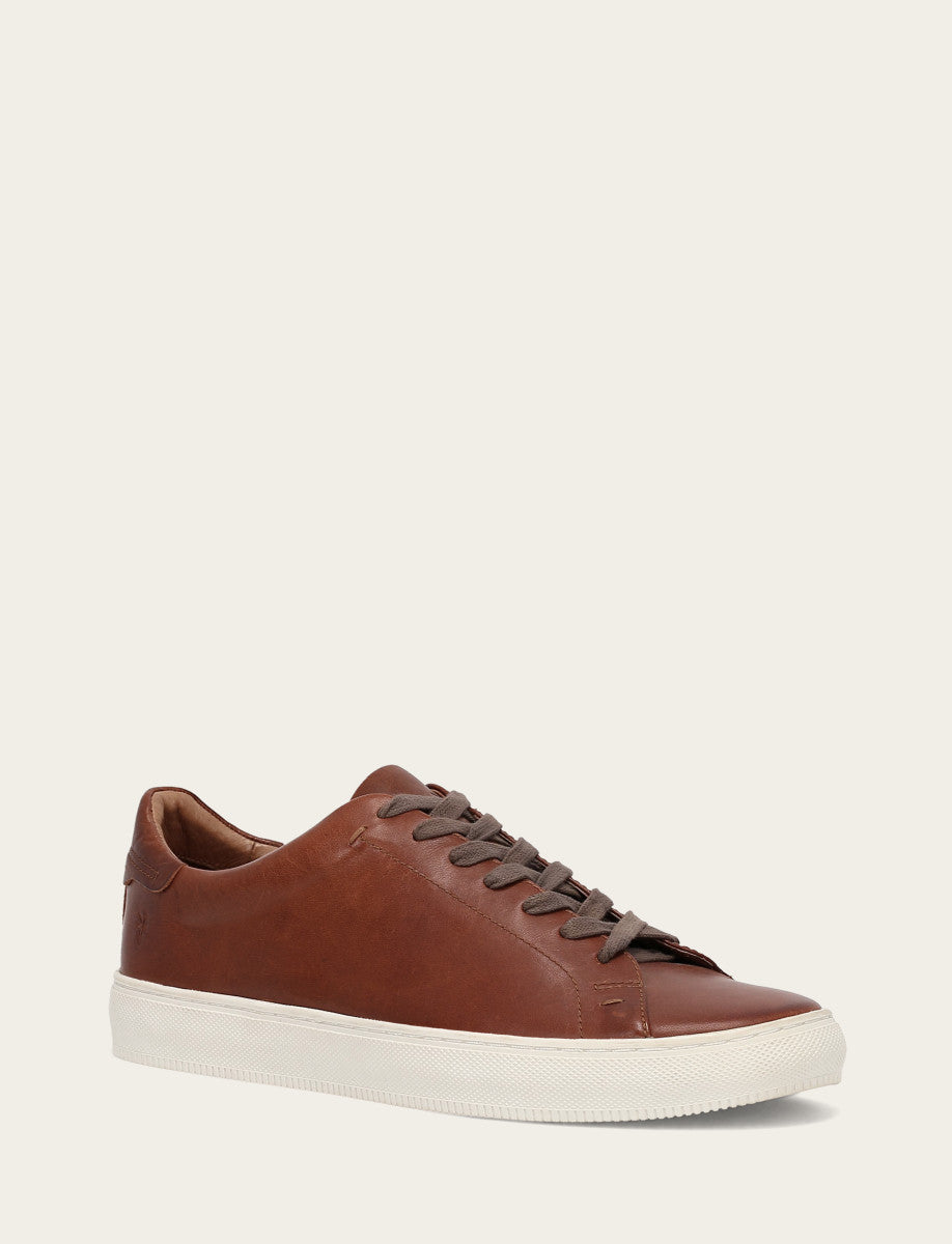 Frye Men's Caramel Astor Low Lace Slip On Sneakers / Caramel