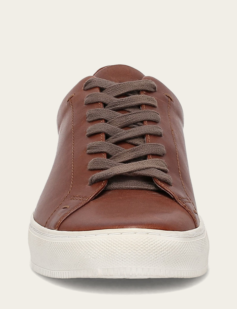 Frye Men's Caramel Astor Low Lace Slip On Sneakers / Caramel