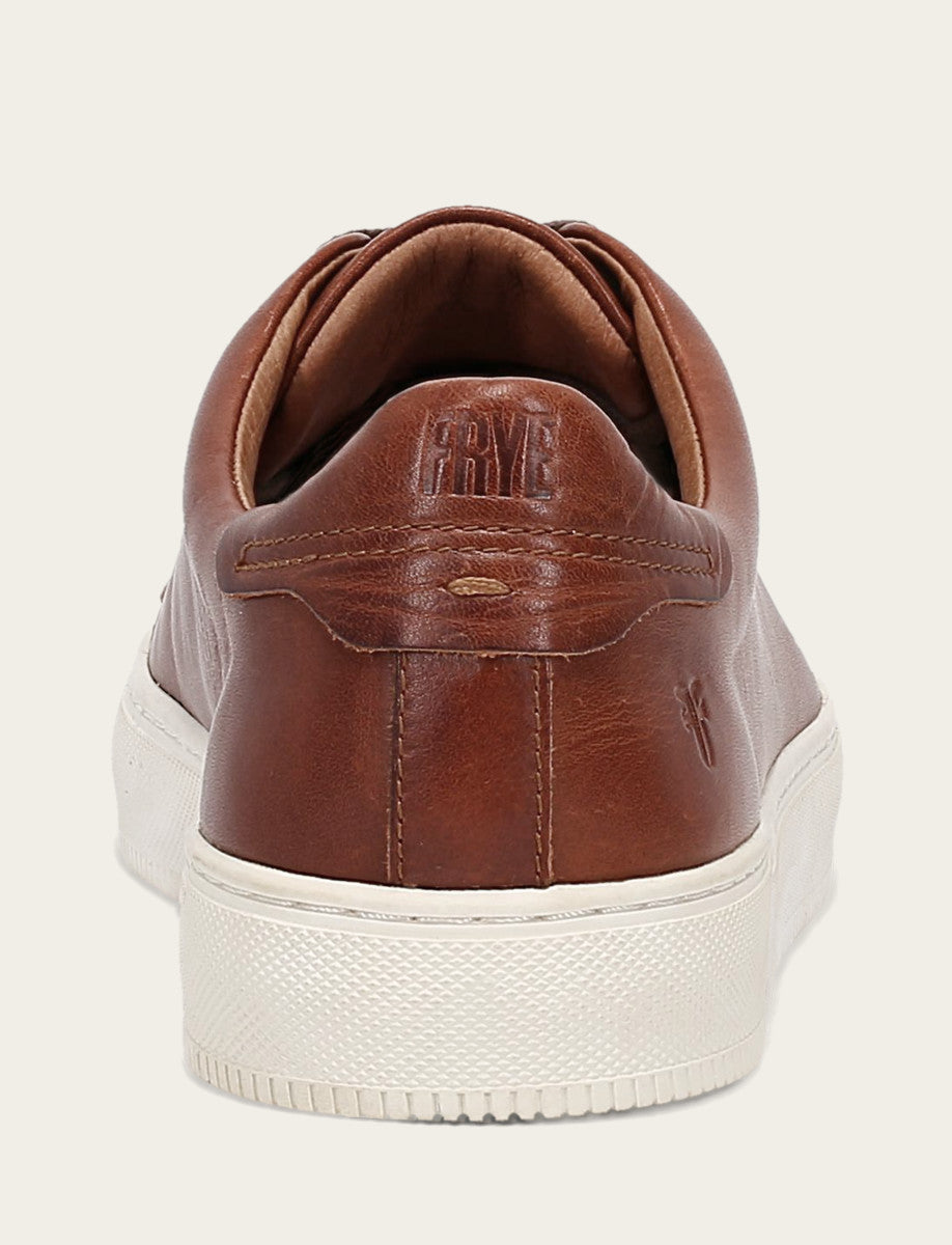 Frye Men's Caramel Astor Low Lace Slip On Sneakers / Caramel