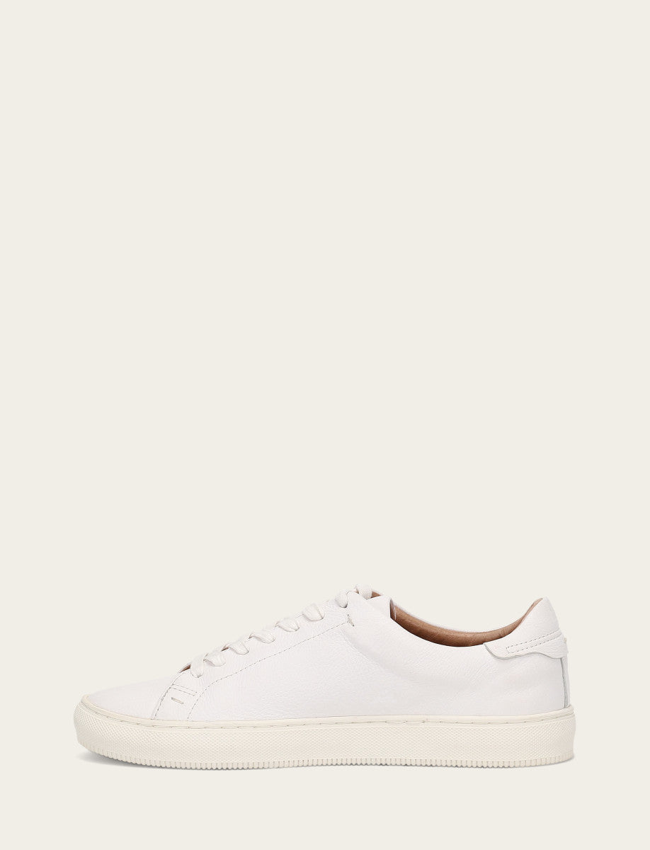 Frye Men's White Astor Low Lace Slip On Sneakers / White