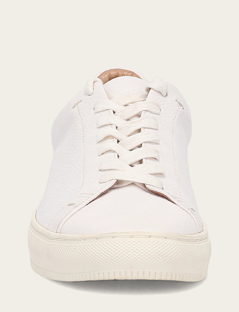 Frye Men's White Astor Low Lace Slip On Sneakers / White