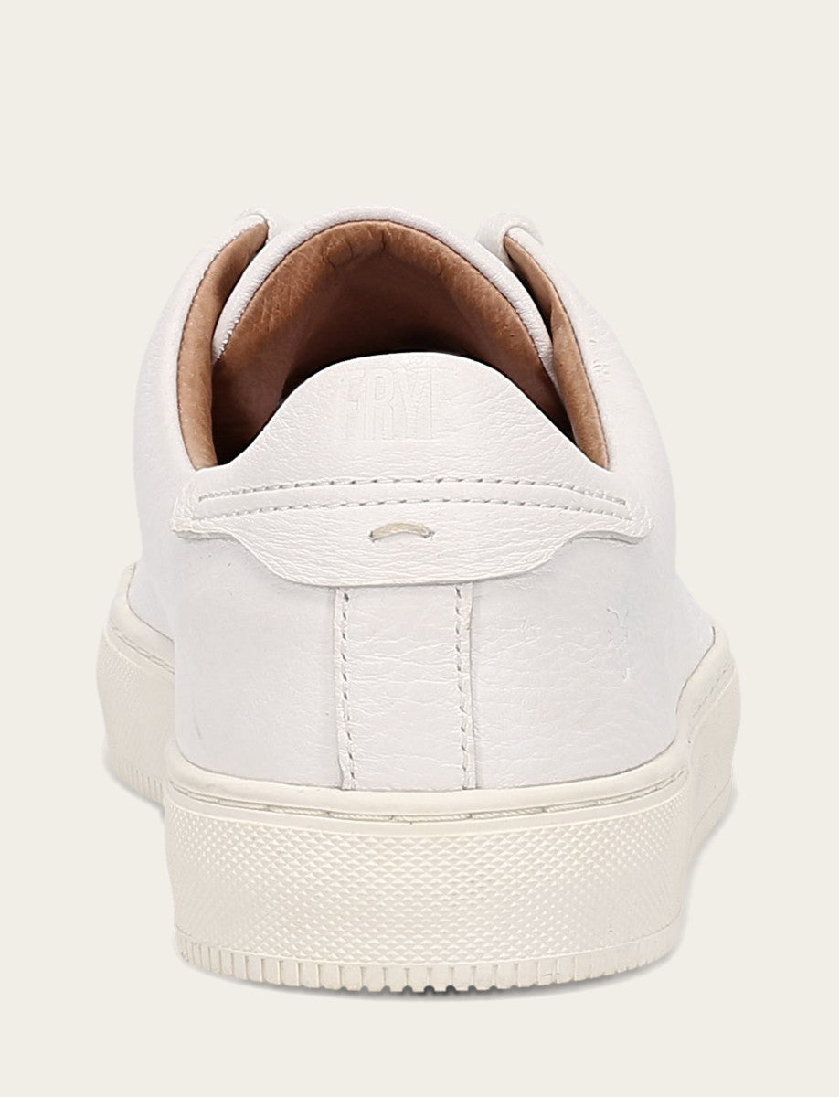 Frye Men's White Astor Low Lace Slip On Sneakers / White
