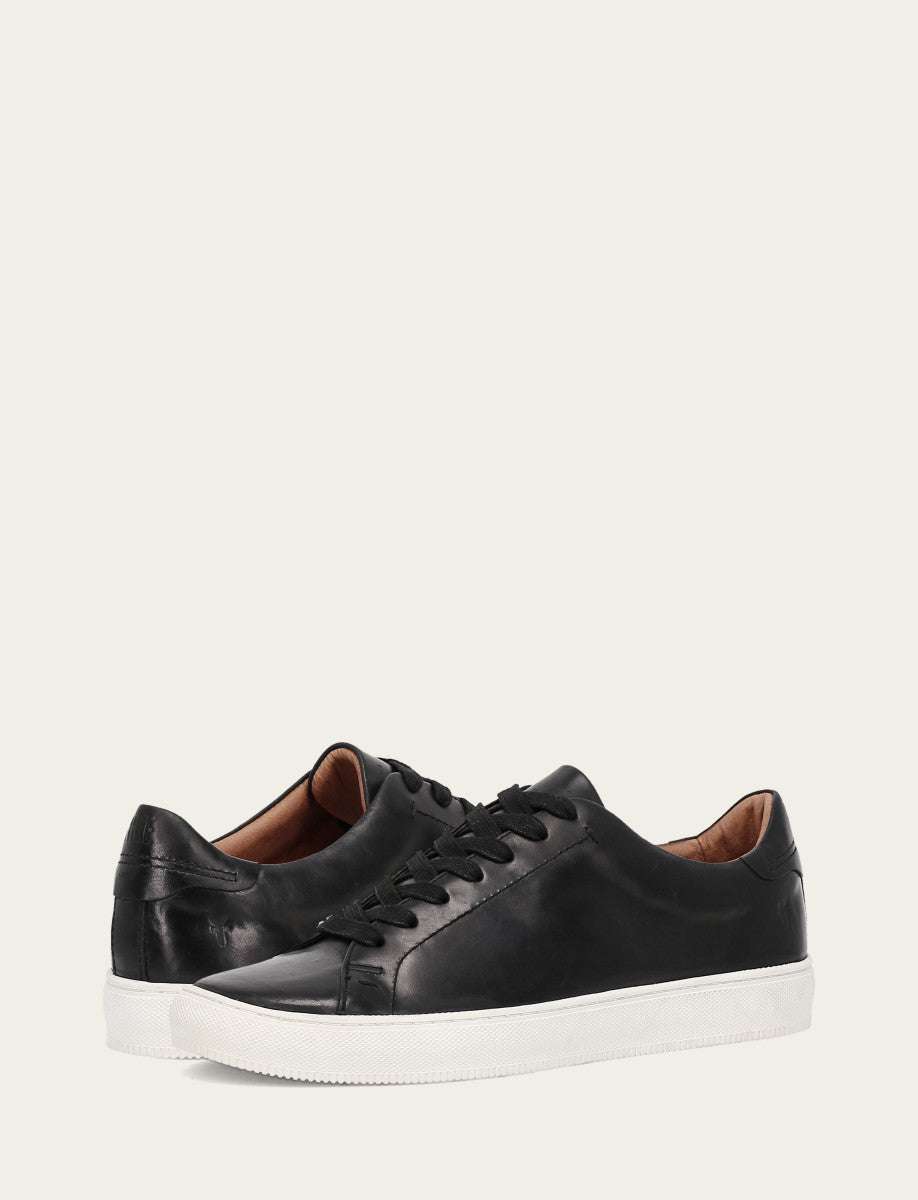 Frye Men's Black Astor Low Lace Slip On Sneakers / Black