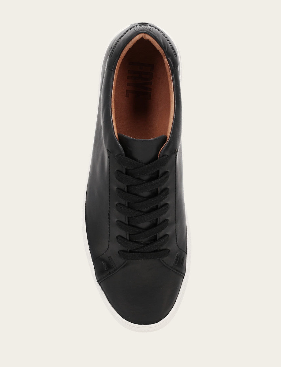 Frye Men's Black Astor Low Lace Slip On Sneakers / Black